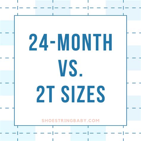 Difference between 24 months and 2t - The 2t is longer than 24 months I’m not sure by how much. 2T is a little longer and you’ll usually find more “big kid” designs in 2T sizes compared to 24m, which tend to have some baby styles still. I was in the same boat with my son. He was in 18-24 months this summer. I sized up and went with 2T. The shirts are fine.